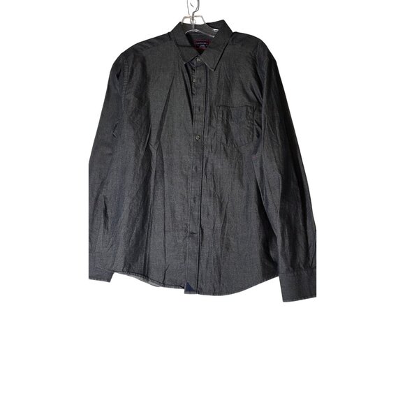 Untuckit Men’s Charcoal L/S Shirt L - Picture 8 of 9
